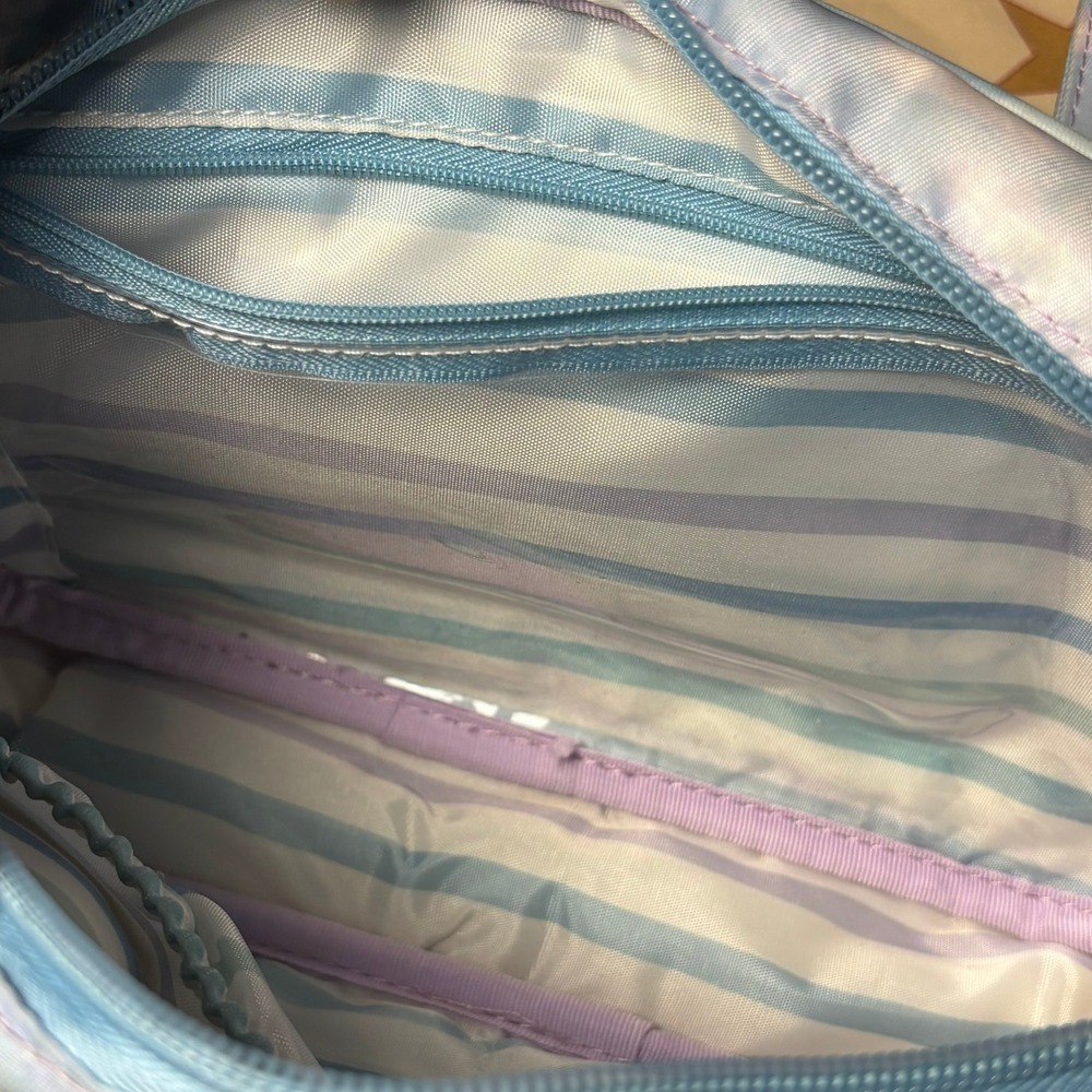 Lug Carousel Crossbody Bag Pastel Mystic Seaglass RFID Quilted Shoulder Bag Blue - Picture 10 of 16